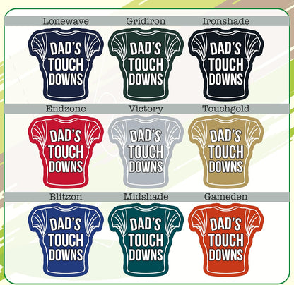 Custom Dad’s Touchdown Keychain – Personalized Football Jersey Keyring with Kids’ Names – Unique Father’s Day Gift for Dad from Son or Daughter – Sports Theme Custom Gift Idea