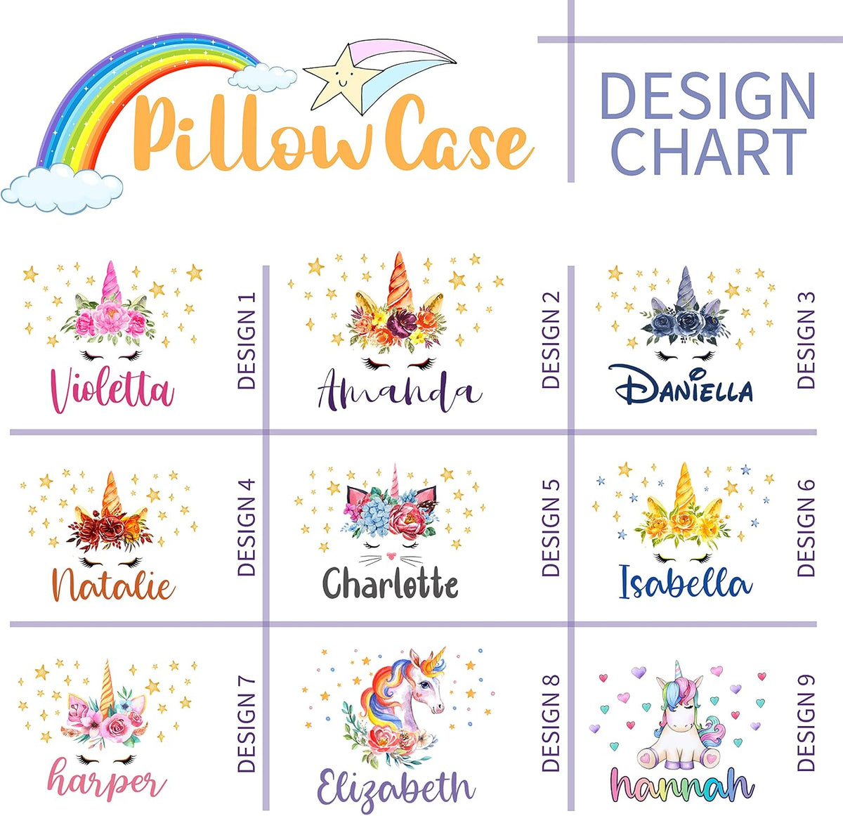 Personalized Baby Pillowcase with Name, Custom Toddler Nursery Bedding