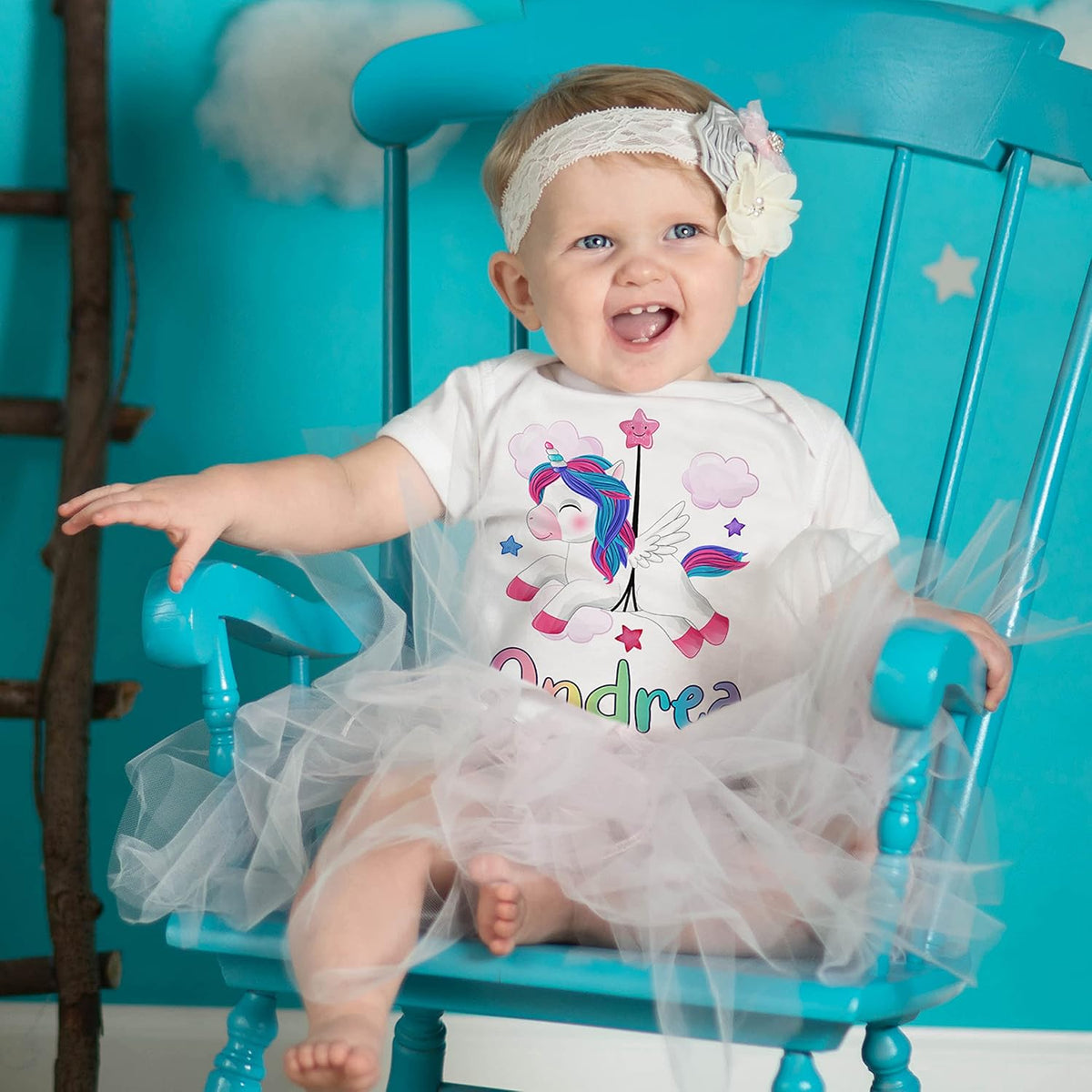 Personalized Baby Onesie with Name, Custom Funny Bodysuit Gift for Boy Girl