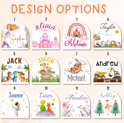 Personalized Night Light with Name, Custom LED Lamp for Boys and Girls