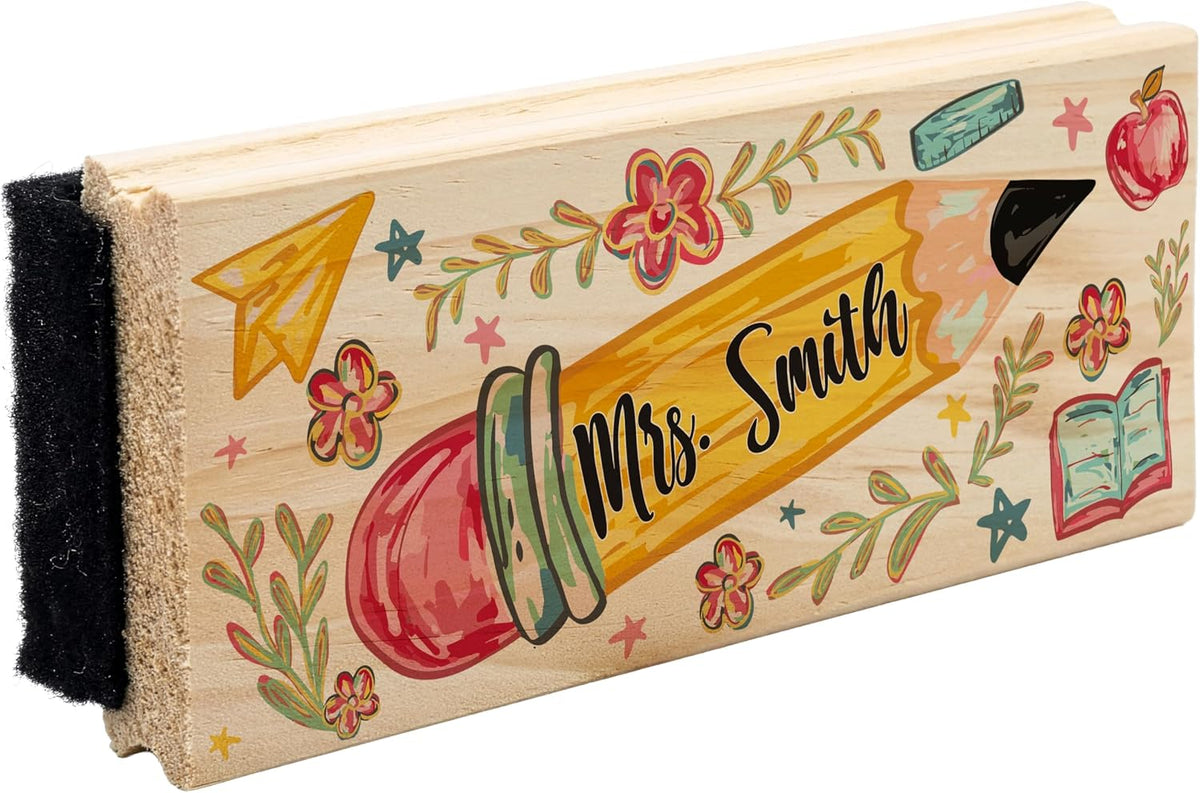 Custom Teacher Appreciation Gifts for Whiteboard - Personalized Thank You Eraser from Students