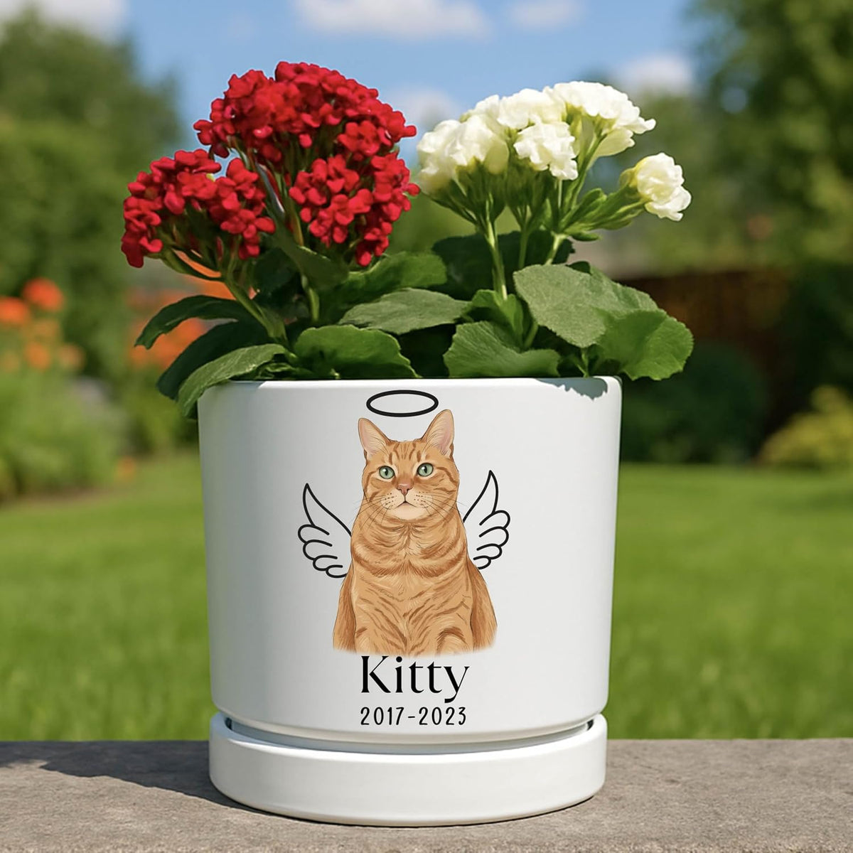 Zexpa Apparel Personalized Flower Pot for Grandma, Mom or Nana, Custom Birth Month Flower Planter with Names, Unique, Mother’s Day, Birthday or Holiday Present, Ceramic Pot