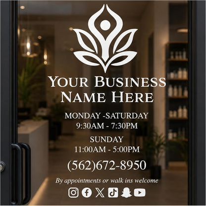 Personalized Welcome to Our Wedding Mirror Sign Decal DIY - Customized Bride and Groom Names - Lettering Elegant Happily Ever After Party Vinyl Sticker Wall Reception Decor