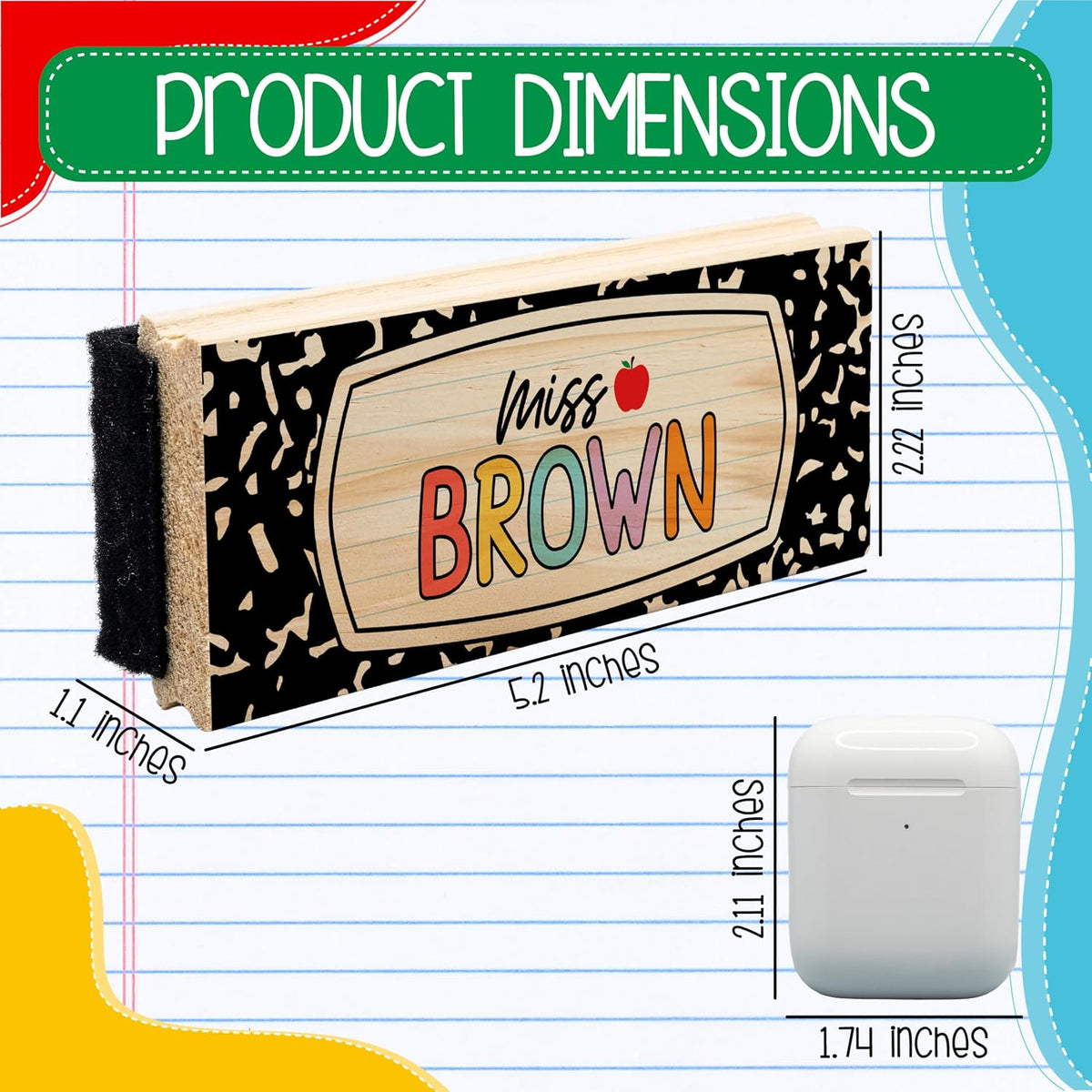Custom Teacher Appreciation Gifts for Whiteboard - Personalized Thank You Eraser from Students