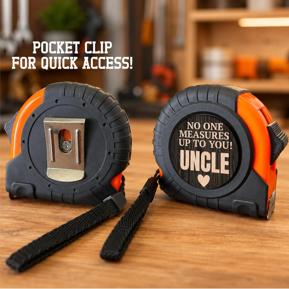 Personalized Photo Tape Measure for Dad, Father's Day Present from Daughter Son Wife Kids