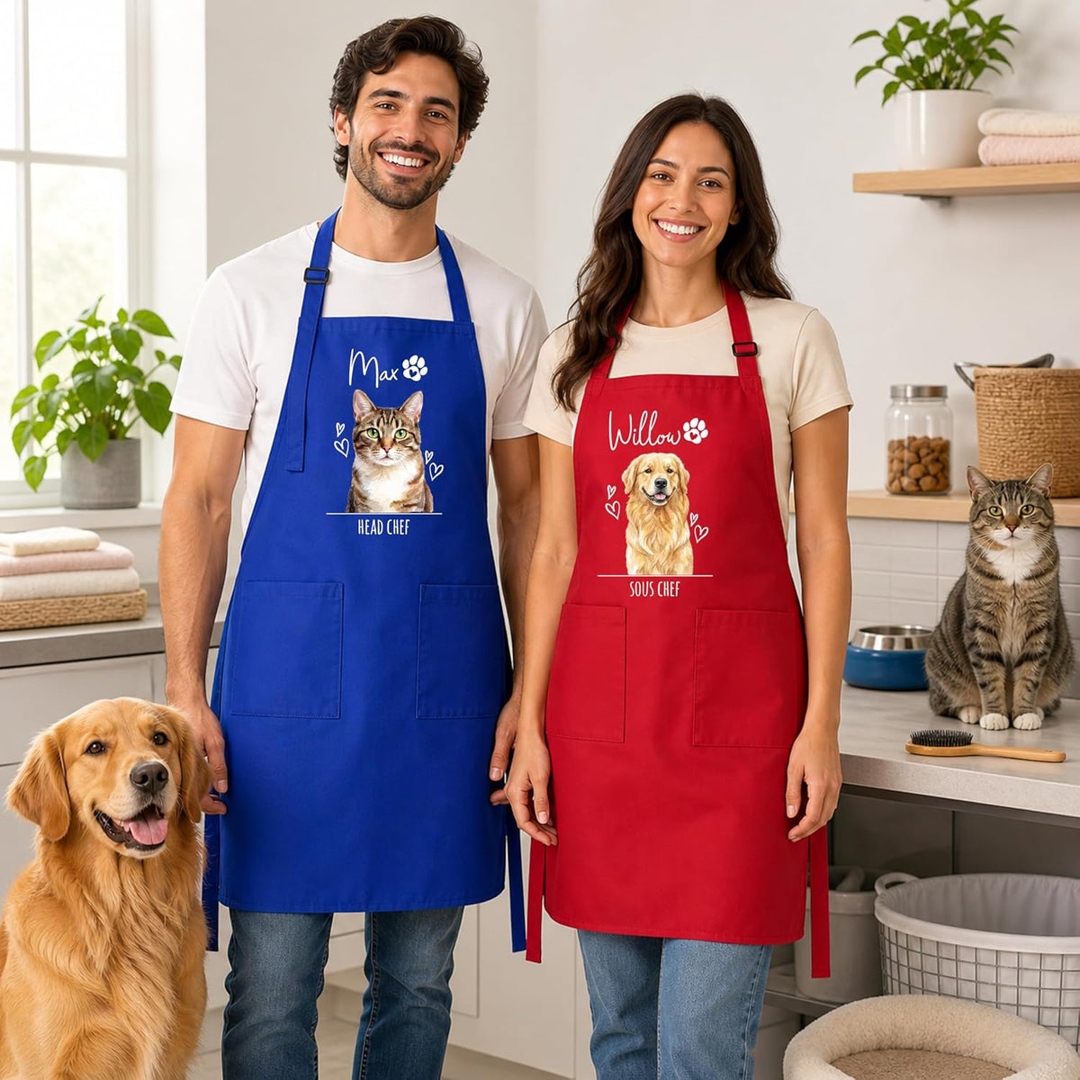 Zexpa Apparel Personalized Bakery Apron for Women with Custom Name and Logo Design, Adjustable Baking Apron
