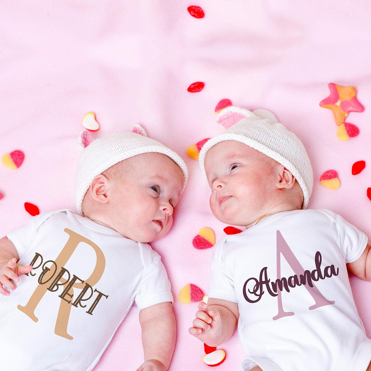 Zexpa Apparel Personalized Bodysuit for Home Coming Customized Newborn Outfit Set With Beanie