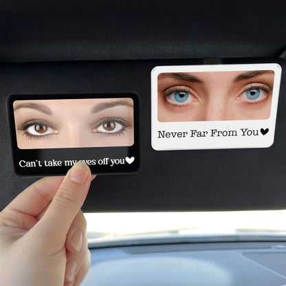 Personalized Car Visor Photo Clip – Custom Acrylic Picture Holder with Text, Gift for Dad, Mom, Husband, Wife, or Girlfriend