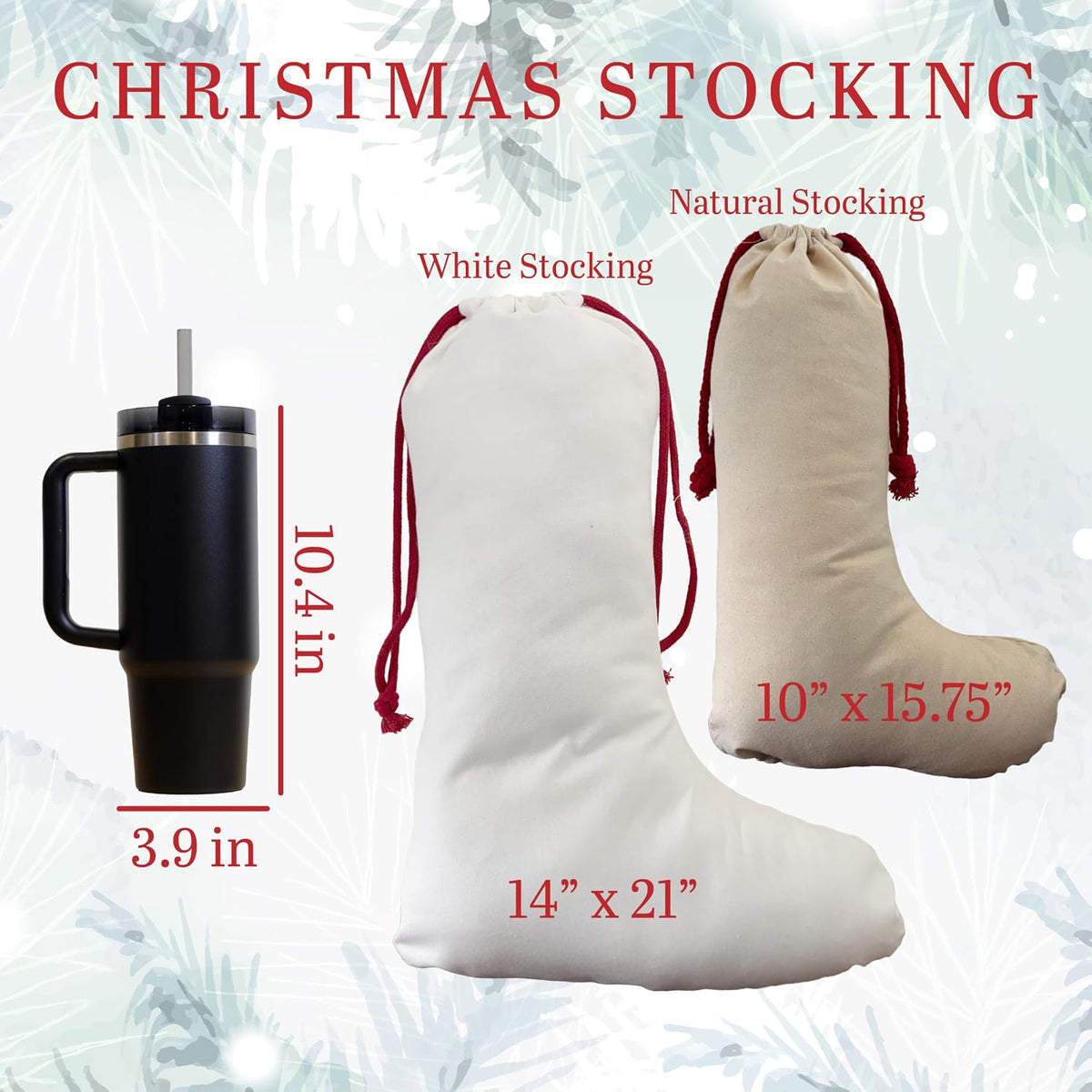 Christmas Name & Initial – Custom Ornament, Stocking & Santa Sack Options – Personalized Holiday Decor & Gift Bags