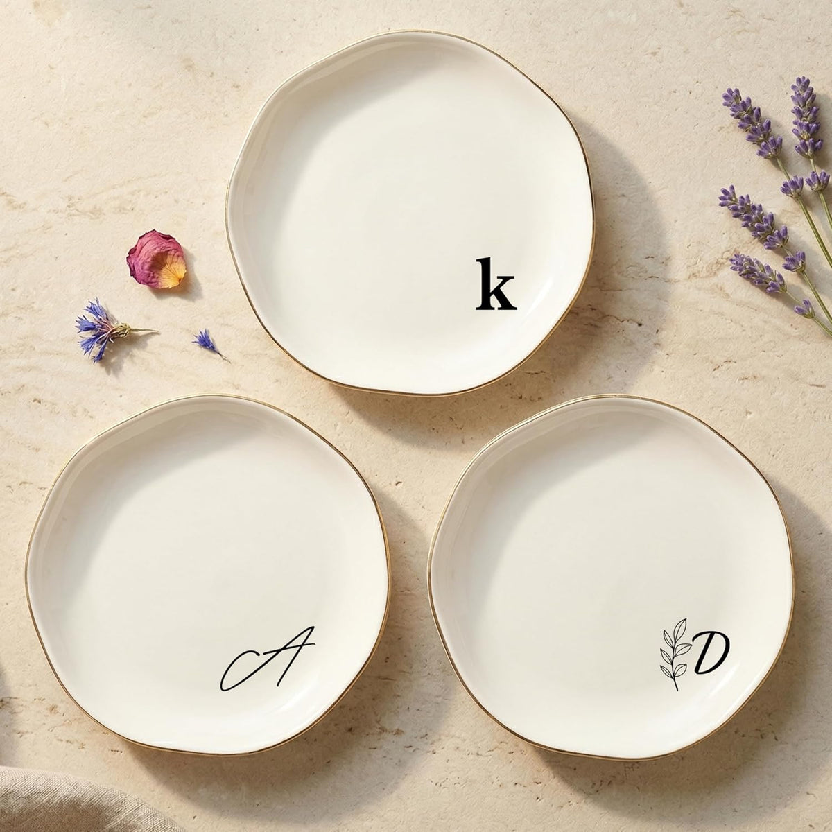 Personalized Ring Dish with Name, Custom Jewelry Tray Gift for Women, Bridesmaids, Mom, Grandma, or Best Friends