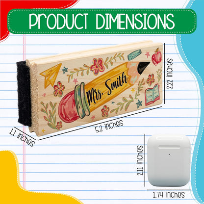 Custom Teacher Appreciation Gifts for Whiteboard - Personalized Thank You Eraser from Students