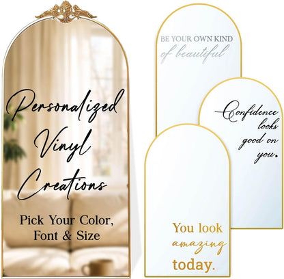 Personalized DIY Wedding Mirror Welcome Sign Decal - Custom Vinyl Sticker with Bride & Groom Names - Elegant Lettering for Bridal Shower, Reception Wall Decor, Event Signage