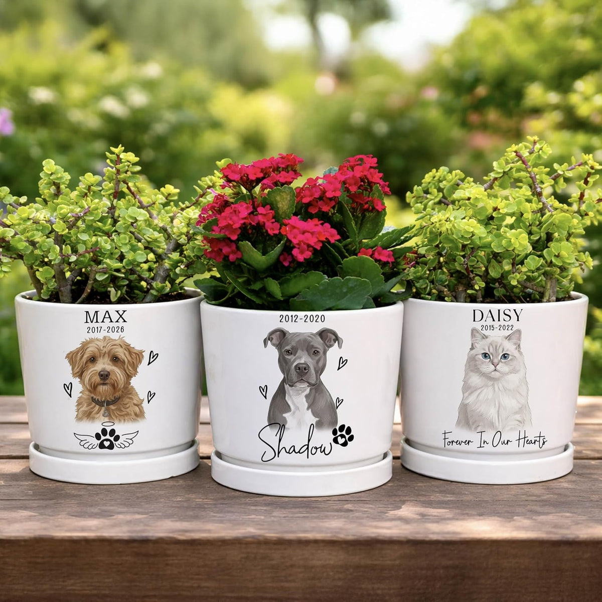 Zexpa Apparel Personalized Flower Pot for Grandma, Mom or Nana, Custom Birth Month Flower Planter with Names, Unique, Mother’s Day, Birthday or Holiday Present, Ceramic Pot
