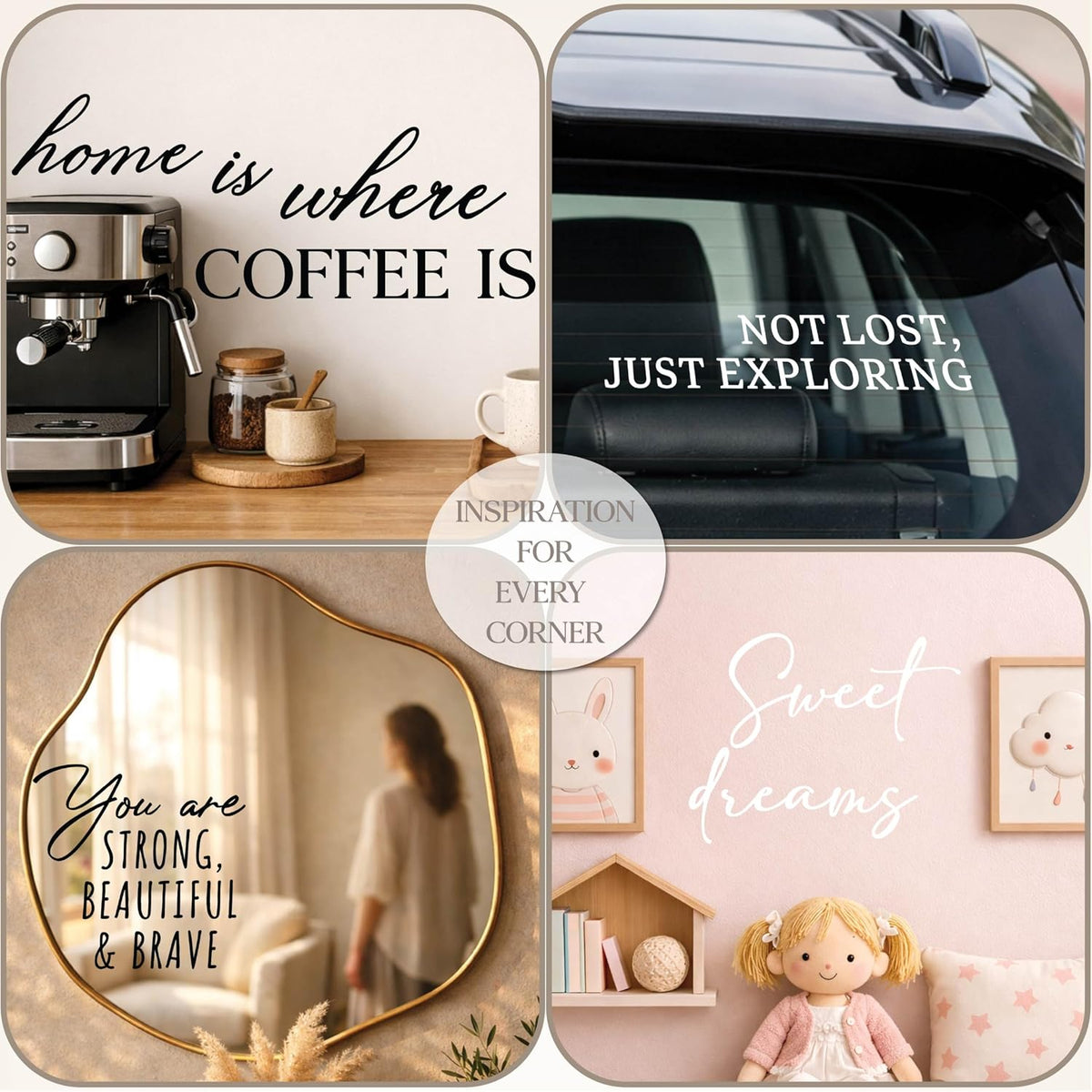 Personalized DIY Wedding Mirror Welcome Sign Decal - Custom Vinyl Sticker with Bride & Groom Names - Elegant Lettering for Bridal Shower, Reception Wall Decor, Event Signage