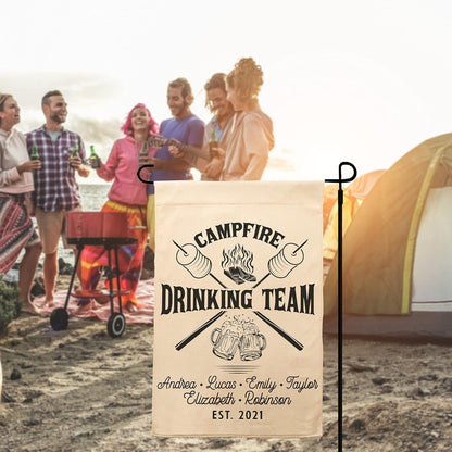 Personalized Camping Flag with Name and Address, Custom RV Campground Gift