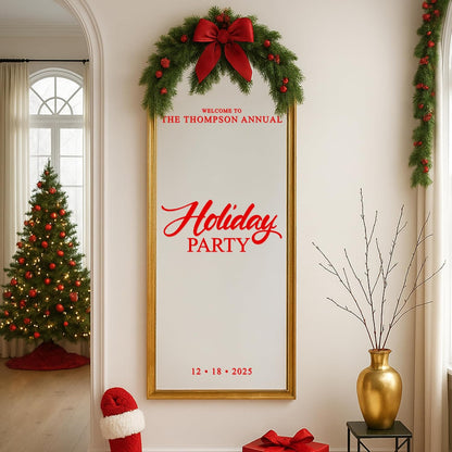 Personalized DIY Wedding Mirror Welcome Sign Decal - Custom Vinyl Sticker with Bride & Groom Names - Elegant Lettering for Bridal Shower, Reception Wall Decor, Event Signage