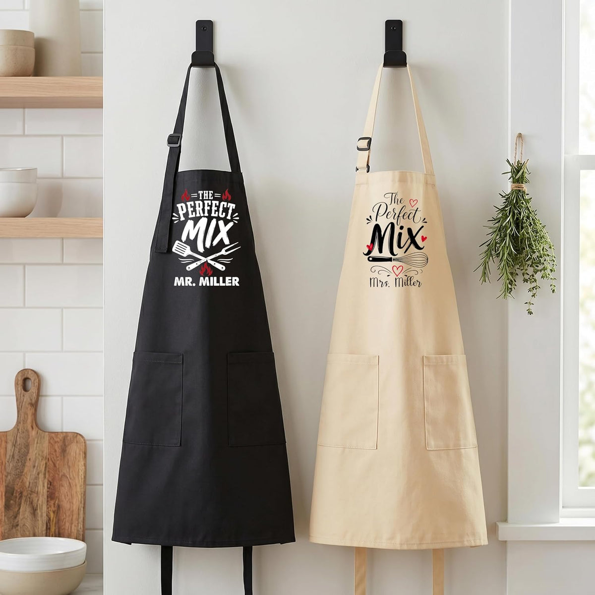 Zexpa Apparel Personalized Bakery Apron for Women with Custom Name and Logo Design, Adjustable Baking Apron