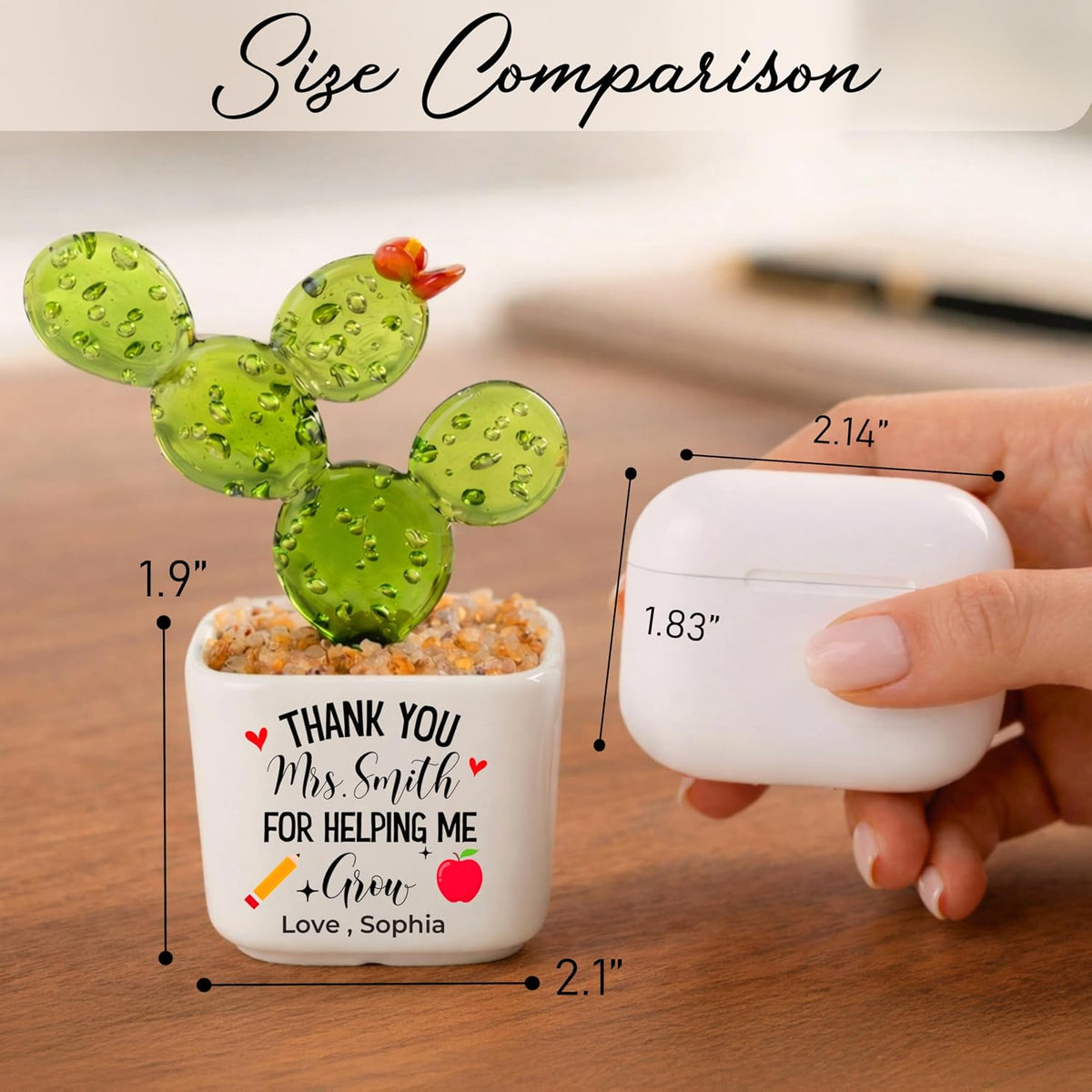 Personalized Grandma Gift - Custom Flower Pot with Names - Ceramic Planter Gift for Mom, Grandma's Garden for Grandma
