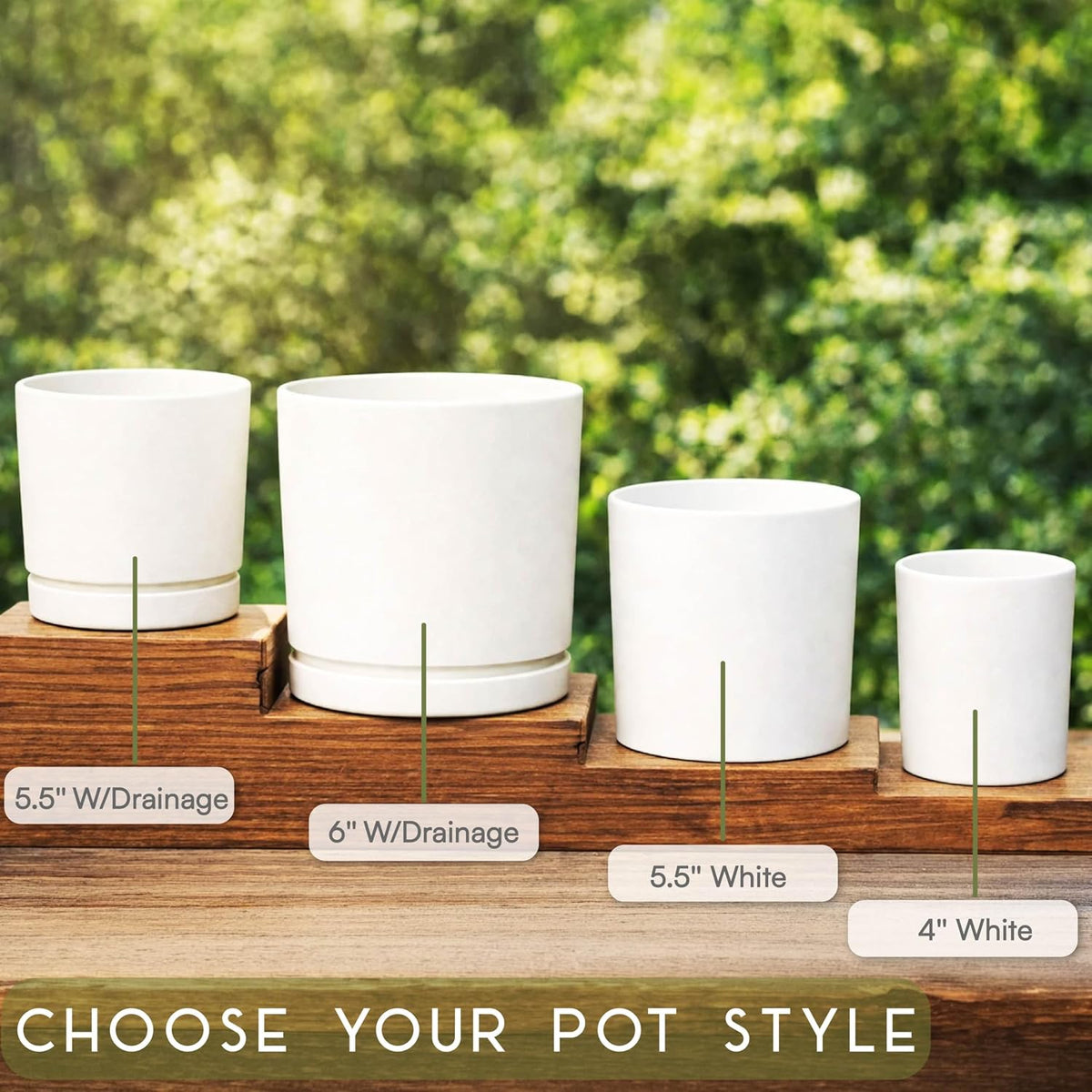 Zexpa Apparel Personalized Flower Pot for Grandma, Mom or Nana, Custom Birth Month Flower Planter with Names, Unique, Mother’s Day, Birthday or Holiday Present, Ceramic Pot