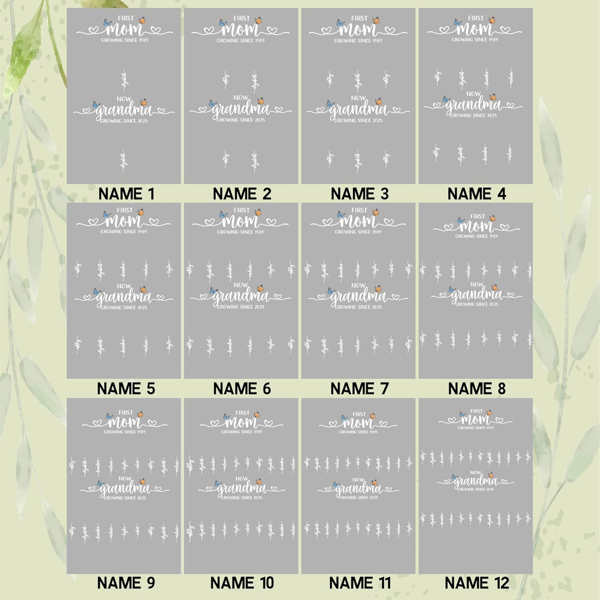 Personalized Birth Flower LED Acrylic Sign for Mom or Grandma – Custom Light-Up Plaque with Kids’ Names – Mother’s Day Gift, Christmas, or Year-Round Present, Birthday Floral Family Keepsake