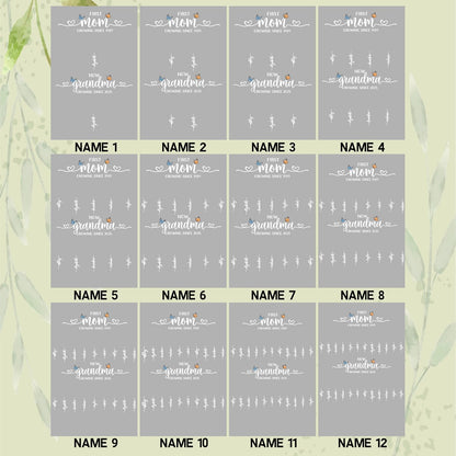Personalized Birth Flower LED Acrylic Sign for Mom or Grandma – Custom Light-Up Plaque with Kids’ Names – Mother’s Day Gift, Christmas, or Year-Round Present, Birthday Floral Family Keepsake