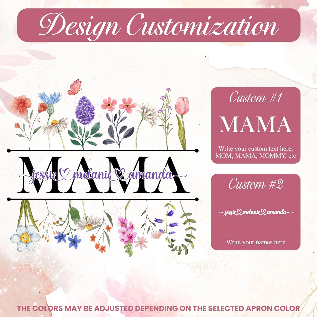 Zexpa Apparel Personalized Bakery Apron for Women with Custom Name and Logo Design, Adjustable Baking Apron