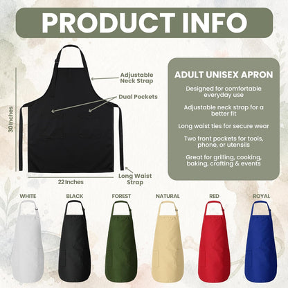 Zexpa Apparel Personalized Bakery Apron for Women with Custom Name and Logo Design, Adjustable Baking Apron