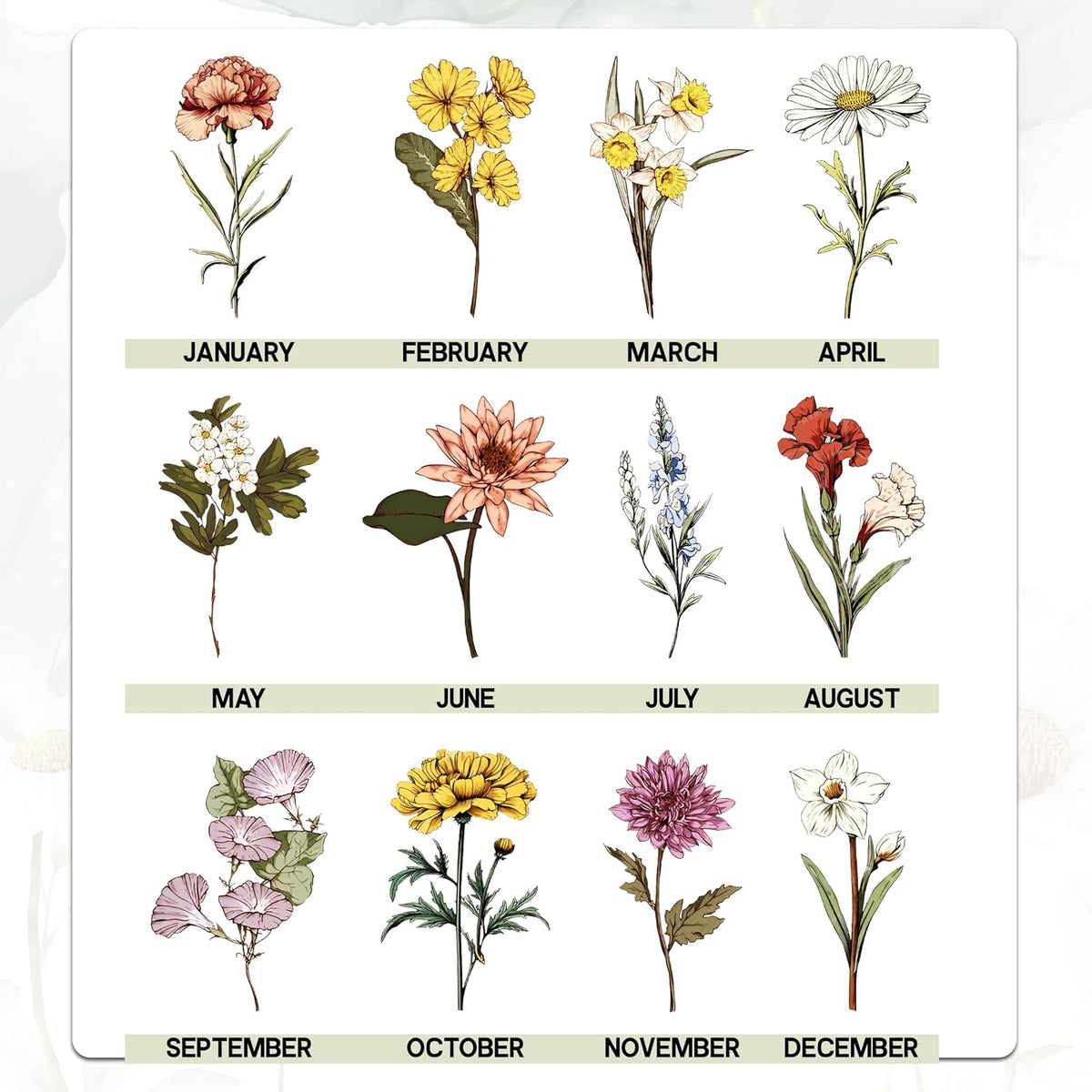 Zexpa Apparel Personalized Flower Pot for Grandma, Mom or Nana, Custom Birth Month Flower Planter with Names, Unique, Mother’s Day, Birthday or Holiday Present, Ceramic Pot