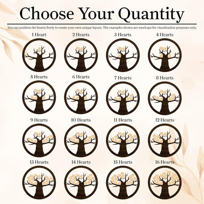 Personalized Family Tree Name Sign with Wooden Hearts – Custom Printed Acrylic & Wood Round Plaque with Stand – Unique Gift for Parents, Grandparents, Anniversary, Christmas, or Home Décor
