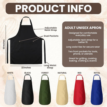 Zexpa Apparel Personalized Bakery Apron for Women with Custom Name and Logo Design, Adjustable Baking Apron