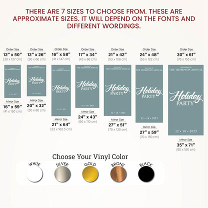 Personalized Welcome to Our Wedding Mirror Sign Decal DIY - Customized Bride and Groom Names - Lettering Elegant Happily Ever After Party Vinyl Sticker Wall Reception Decor
