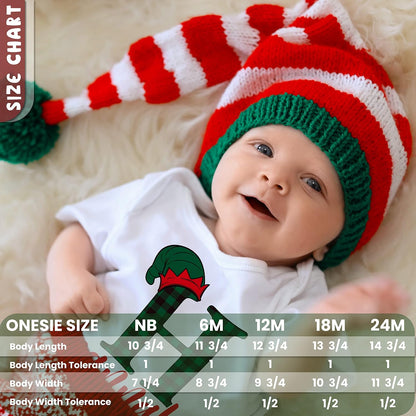 Personalized Baby Boy Christmas Onesie with Name, Custom My First Xmas Gift