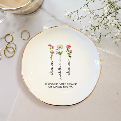 Zexpa Apparel Personalized Ring Dish Jewelry Tray Custom Name Trinket Dish for Women Engagement Bride Wedding Gift Ring Holder Dish Jewelry Organizer Gift for Wife Girlfriend Sister