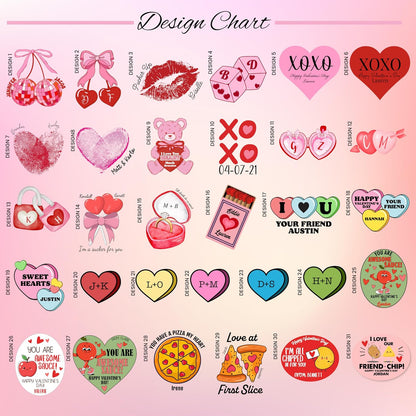 Personalized Valentine’s Day Treat Stickers – Cute Custom Labels for Applesauce, Chips, Cookies, Popcorn – Classroom Exchange Gift Tags for Kids, Friends – Add Name, Fun Puns