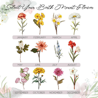 Personalized Grandma's Garden Slate Sign, Custom Birth Month Flower Gift