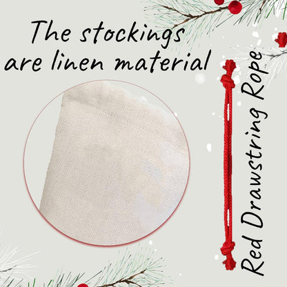 Zexpa Apparel Personalized White Christmas Stocking with Name & Initial - Custom Holiday Stockings for Unique Christmas Decoration - Delivery Gift Idea for Family, Friends, Mom, Dad & Loved Ones