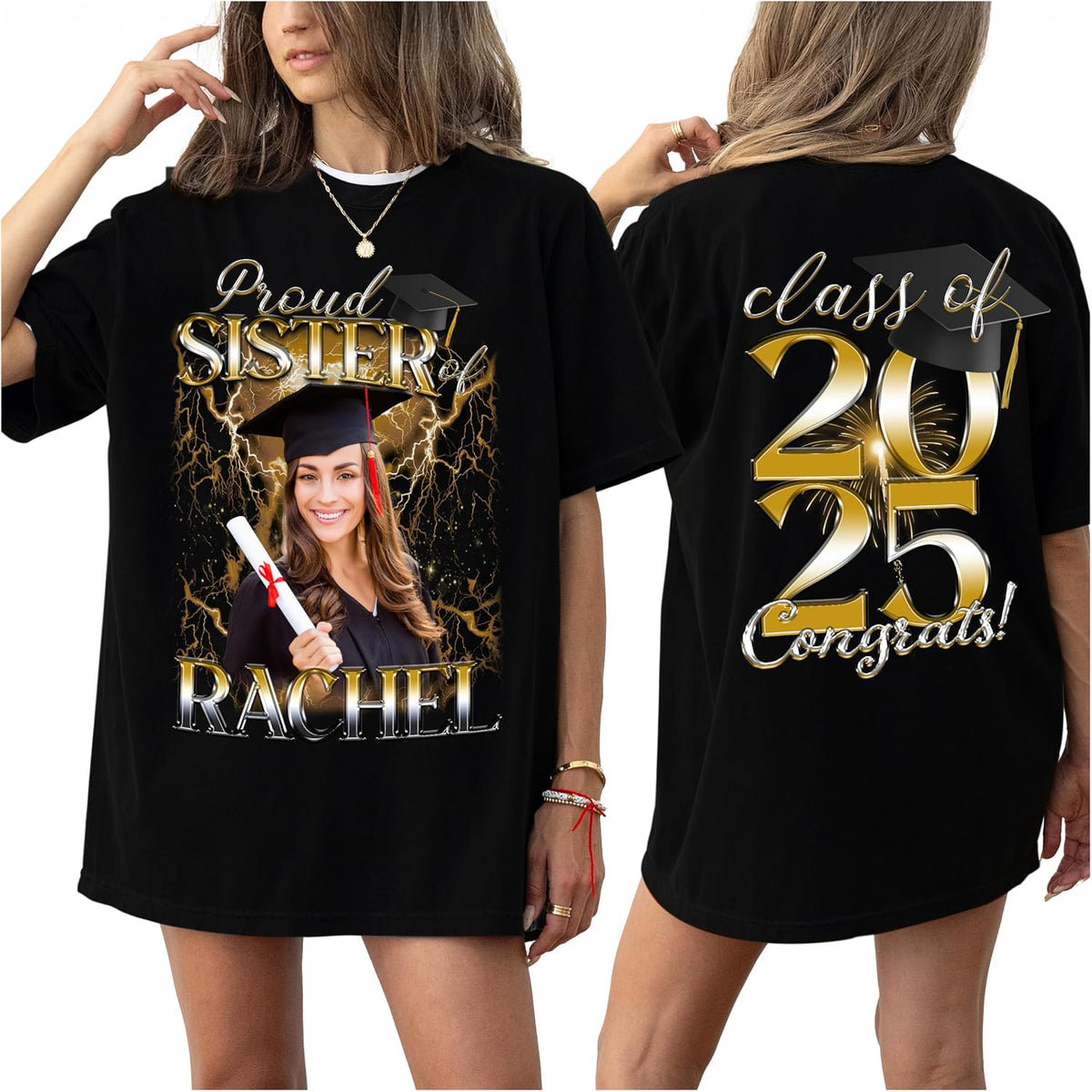 Personalized Graduation Family Shirt, Custom Proud Mom Dad Graduate Tee
