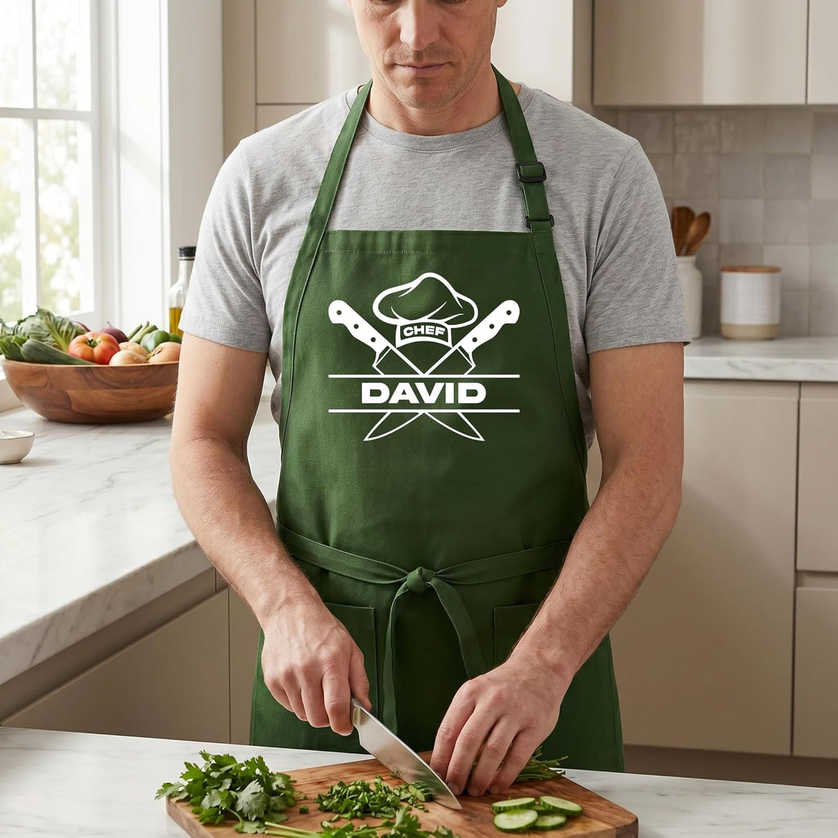 Zexpa Apparel Personalized Bakery Apron for Women with Custom Name and Logo Design, Adjustable Baking Apron