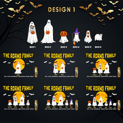 Zexpa Apparel Personalized Halloween Pot with Family Names Gifts for Gradma, Dad, Mom - Candy Bowl Customized Ghost Gift Idea for Families, Pumpkin, Put The Candies, Trick or Treat, Add Text