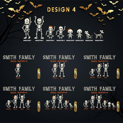 Zexpa Apparel Personalized Halloween Pot with Family Names Gifts for Gradma, Dad, Mom - Candy Bowl Customized Ghost Gift Idea for Families, Pumpkin, Put The Candies, Trick or Treat, Add Text