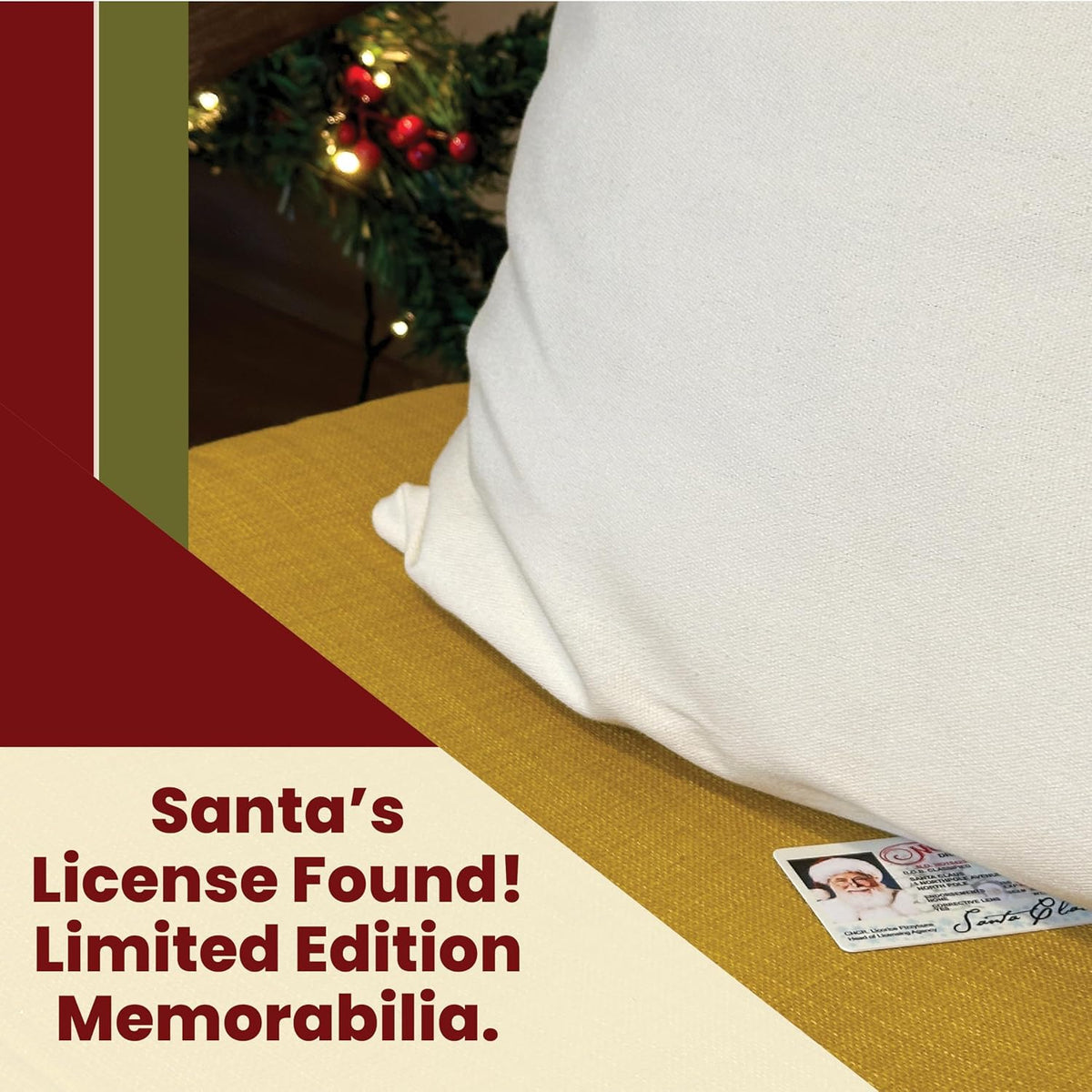 Zexpa Apparel Santa Claus North Pole Driver License - Fun Novelty Christmas ID Card for Kids, Holiday Party Favor, Christmas Stocking Stuffer, Sleigh Restrictions Card for Santa Fans