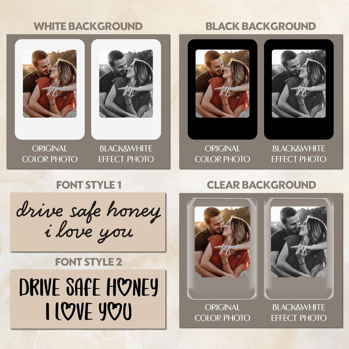 Personalized Cowboy Horseshoe Car Visor Clip – Custom Photo & Message Gift for Dad – Drive Safe Daddy – Cute Father’s Day Car Accessory from Kids – Best Dad Ever