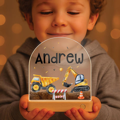 Personalized Night Light with Name, Custom LED Lamp for Boys and Girls