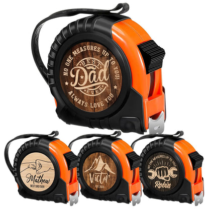 Personalized Tape Measure Gift for Dad – No One Measures Up Design with Custom Name – Funny Father’s Day or Birthday Gift from Kids, Daughter, Son – Unique Gift Idea for Husband, Grandpa, Papa