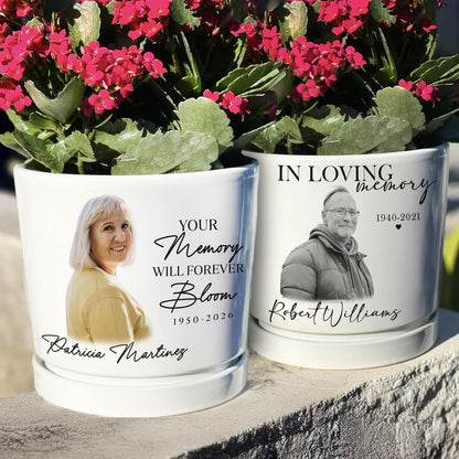Personalized Grandma Gift - Custom Flower Pot with Names - Ceramic Planter Gift for Mom, Grandma's Garden for Grandma