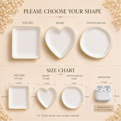 Personalized Ring Dish with Name, Custom Jewelry Tray Gift for Women, Bridesmaids, Mom, Grandma, or Best Friends