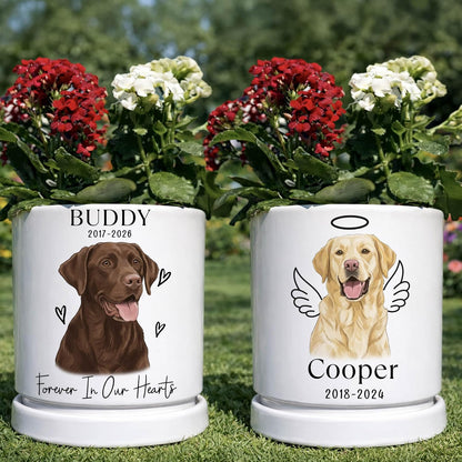 Zexpa Apparel Personalized Flower Pot for Grandma, Mom or Nana, Custom Birth Month Flower Planter with Names, Unique, Mother’s Day, Birthday or Holiday Present, Ceramic Pot