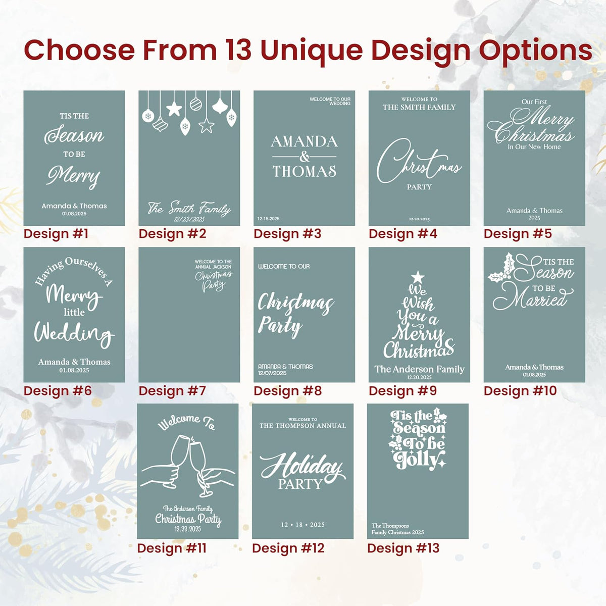 Personalized DIY Wedding Mirror Welcome Sign Decal - Custom Vinyl Sticker with Bride & Groom Names - Elegant Lettering for Bridal Shower, Reception Wall Decor, Event Signage