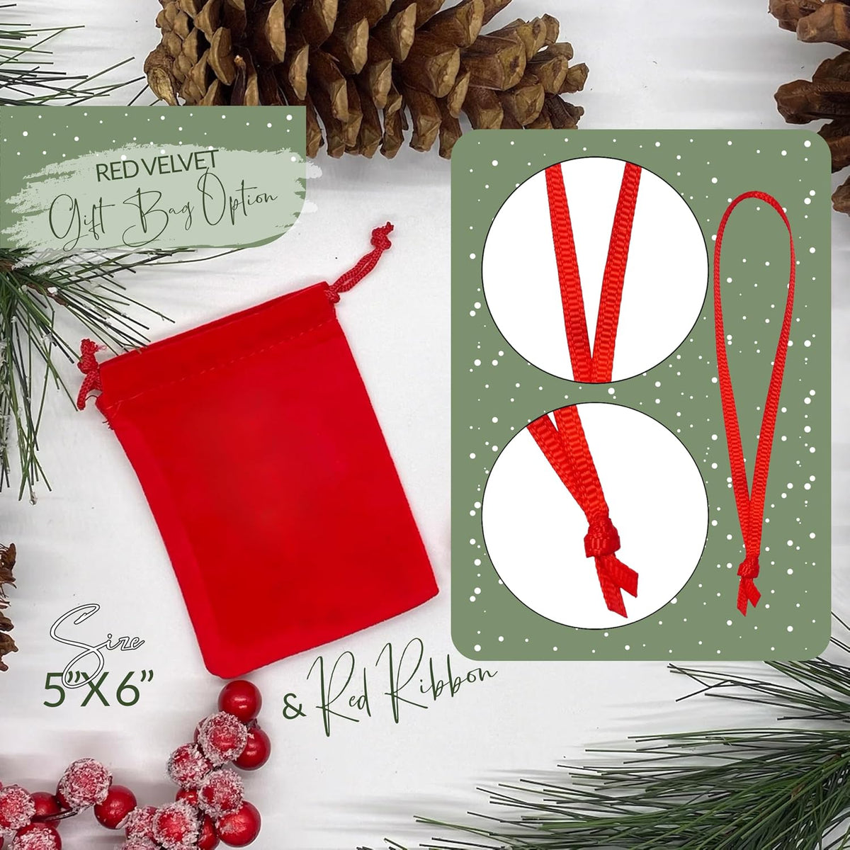 Personalized Ceramic Christmas Ornament with Name and Initial