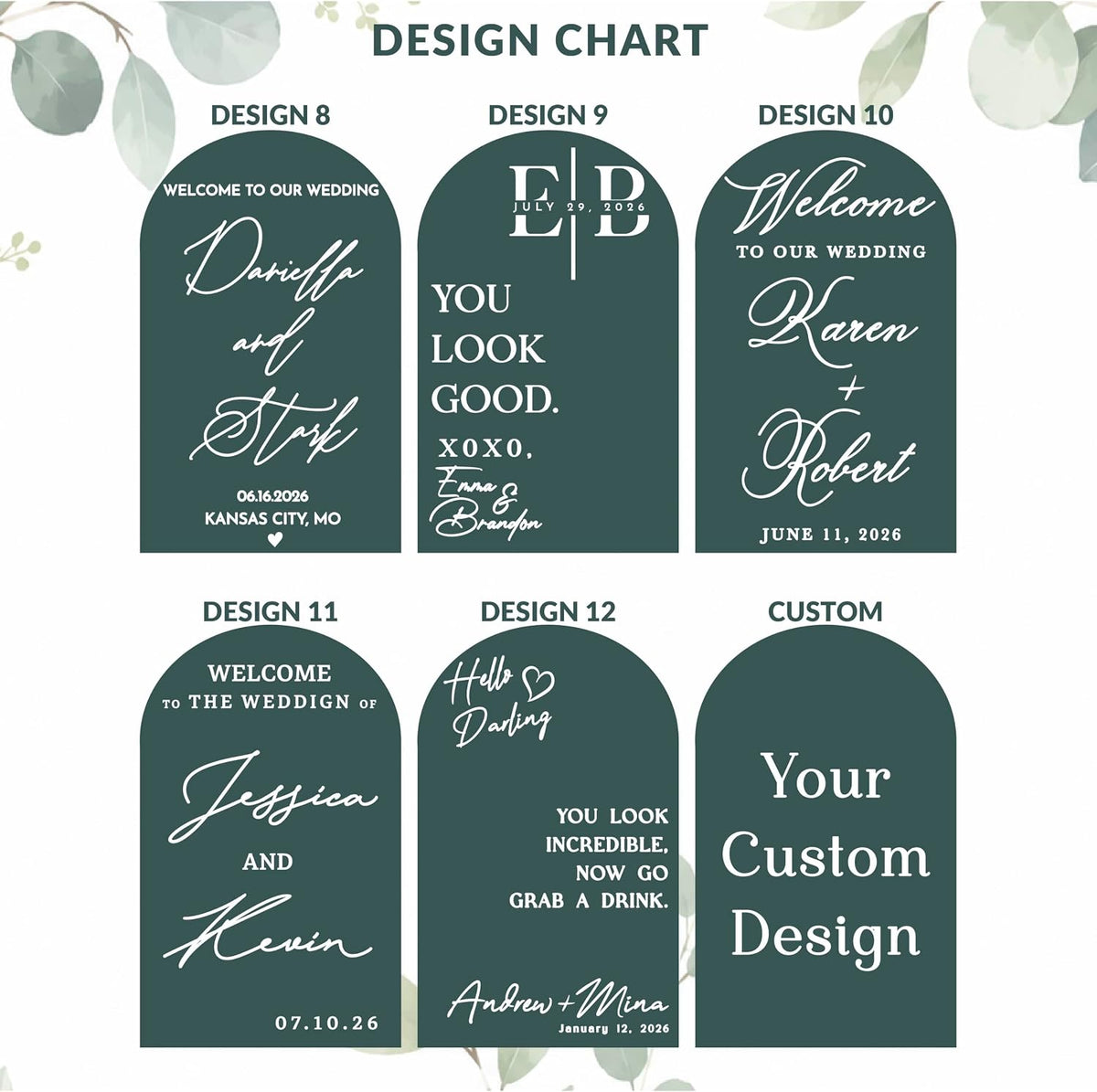 Personalized DIY Wedding Mirror Welcome Sign Decal - Custom Vinyl Sticker with Bride & Groom Names - Elegant Lettering for Bridal Shower, Reception Wall Decor, Event Signage